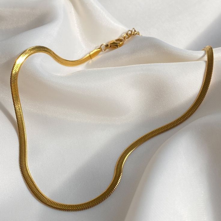 Gold Snake Chain Necklace