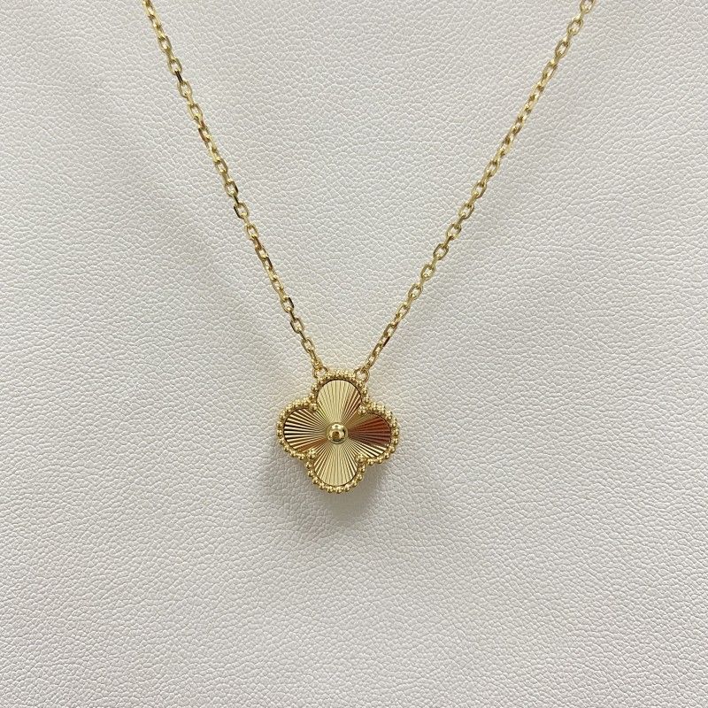 Four Leaf Lucky Clover Set Gold Necklace