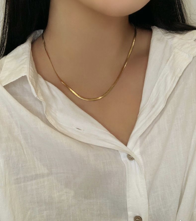 Gold Snake Chain Necklace