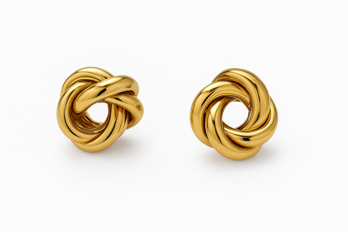 Flower Knot Hoop Earrings for Women