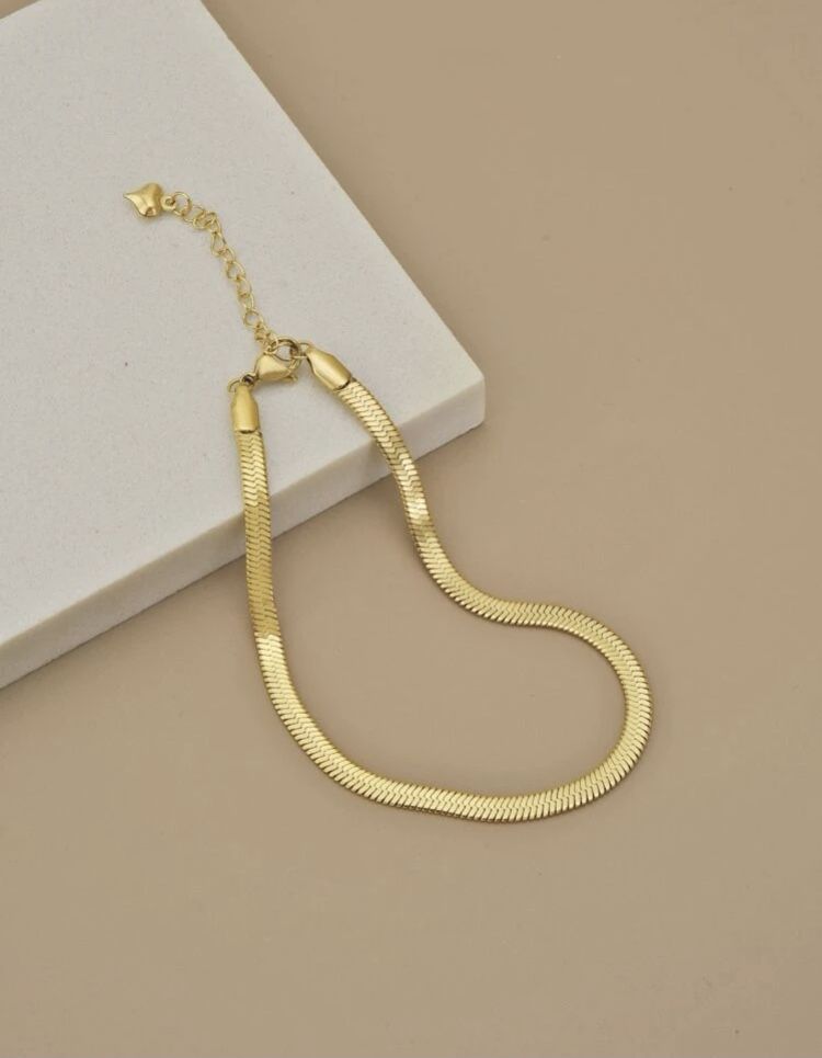 Gold Snake Chain Necklace