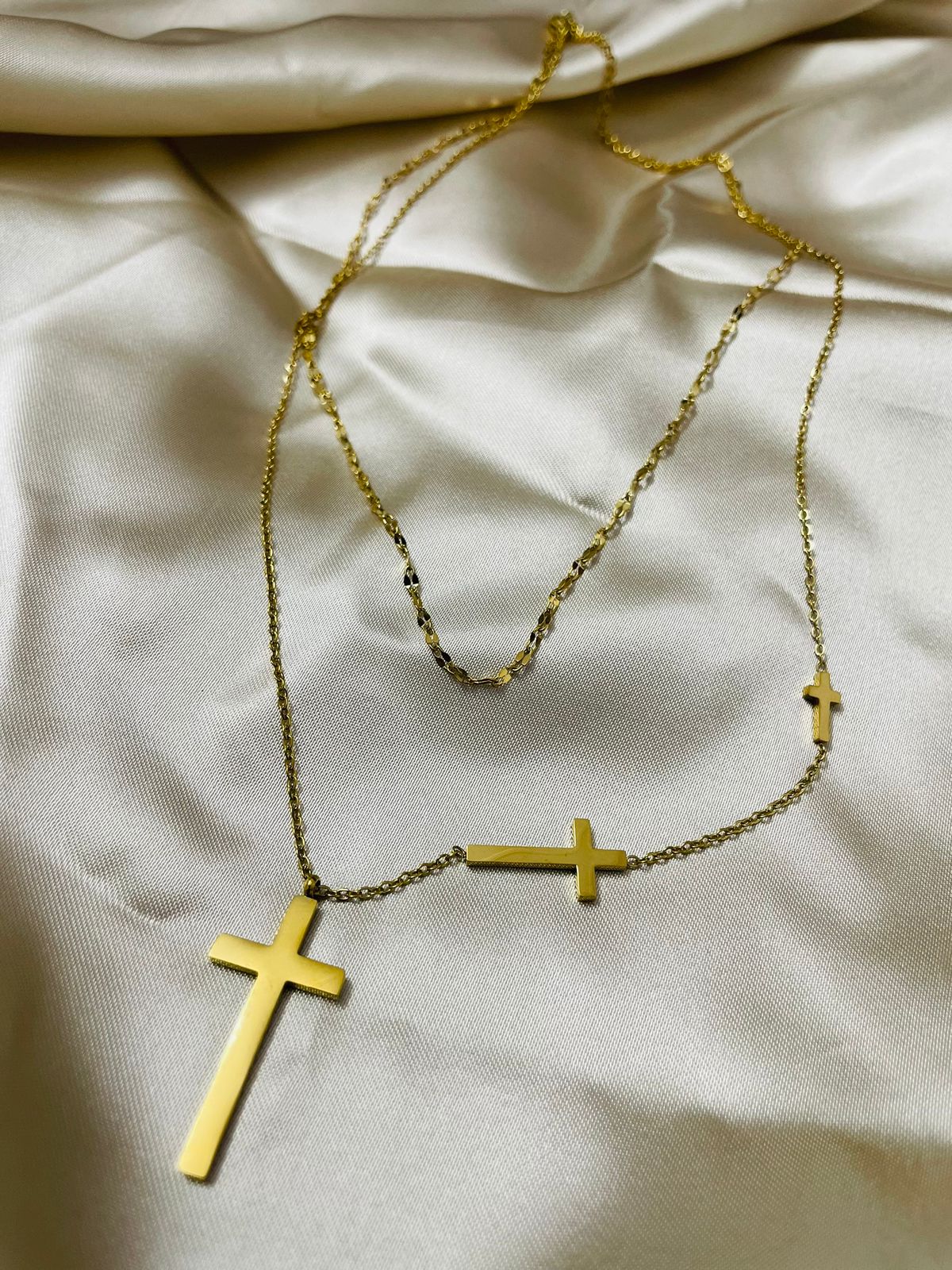 Gold Christian Cross Pendant