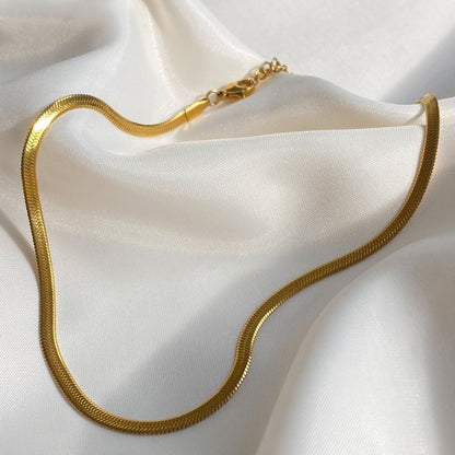 Gold Snake Chain Necklace