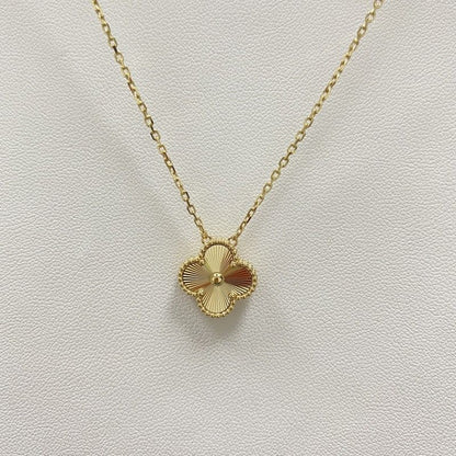 Four Leaf Lucky Clover Set Gold Necklace
