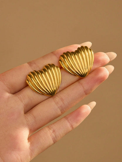 Solid Heart Earings