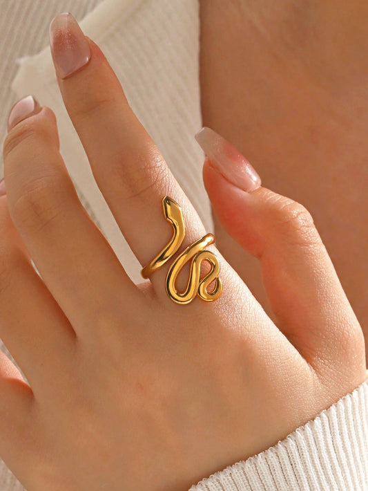 Gold Snake Premium Ring