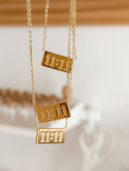 11:11 Angel Number Pendant Necklace