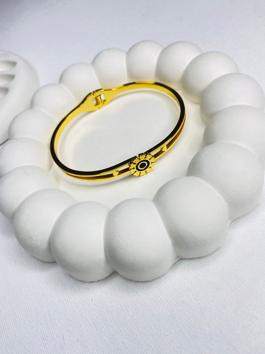 Radiant Sun Charm Gold-Plated Bracelet