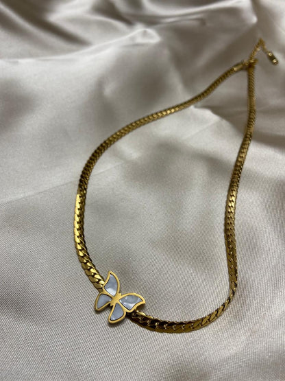Butterfly Snake Chain Necklace