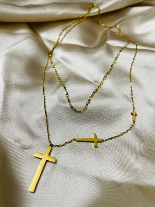 Gold Christian Cross Pendant