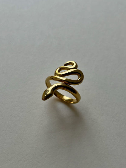 Gold Snake Premium Ring