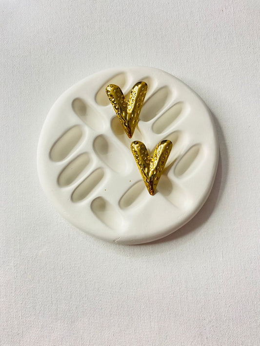 V Shape Resin Earrings
